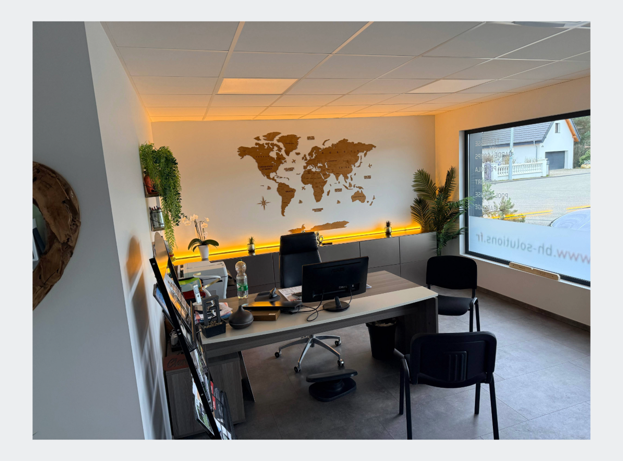 le bureau du showroom de BH Solutions